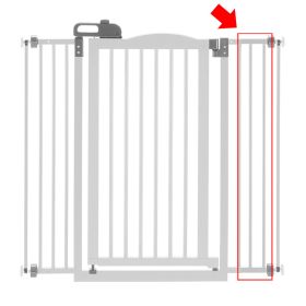 Tall One-Touch Gate II Extension in White Tall One-Touch Gate II Extension in White
