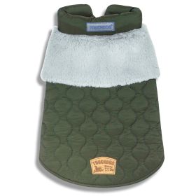 Touchdog 'Furrost-Bite' Fur and Fleece Fashion Dog Jacket (Color: Green, size: X-Large) Touchdog 'Furrost-Bite' Fur and Fleece Fashion Dog Jacket (Color: Green, size: X-Large)